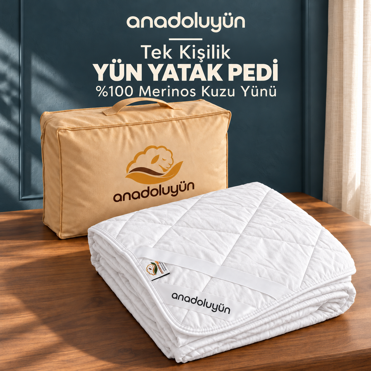 Tek Kişilik Doğal Yün Yatak Seti